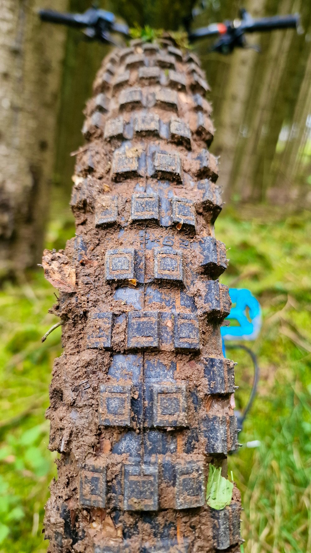 a close up of a tire on a bike