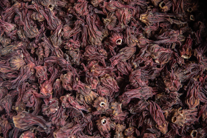 Bissap séché, fleurs d'hibiscus