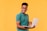 a man in glasses holding a laptop computer