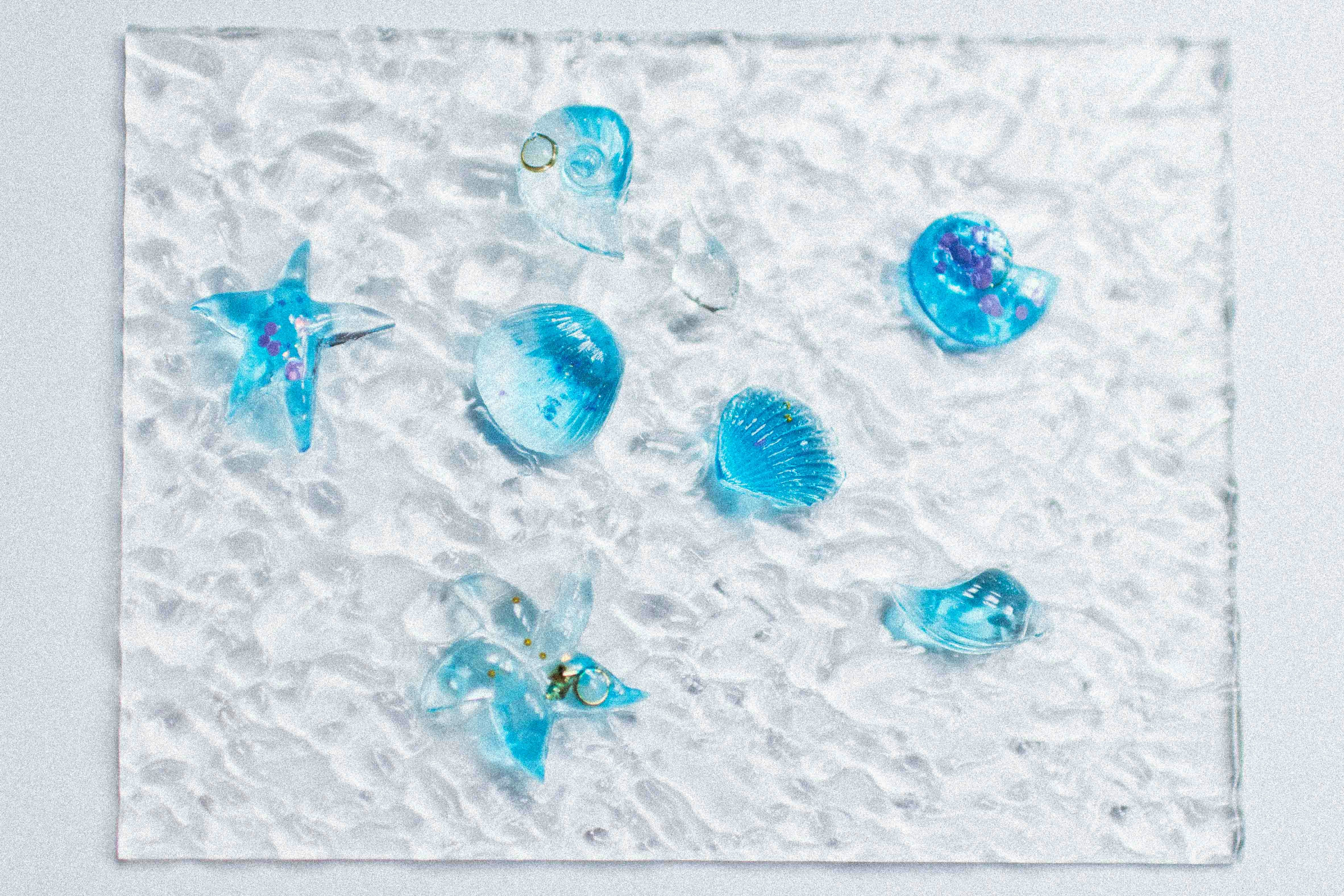Handcrafted resin seashell masterpiece