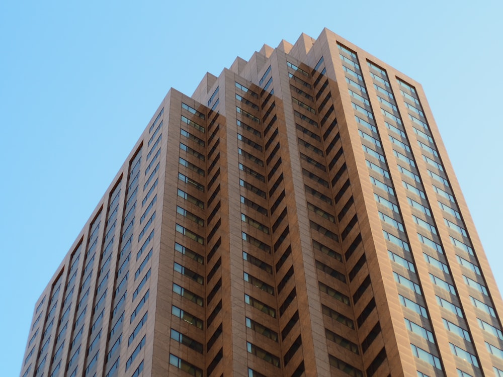 a very tall building with lots of windows