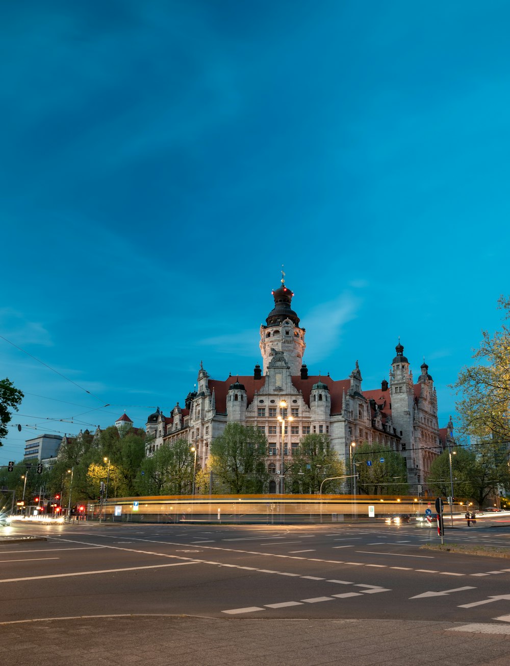 a large building with a clock on the top of it