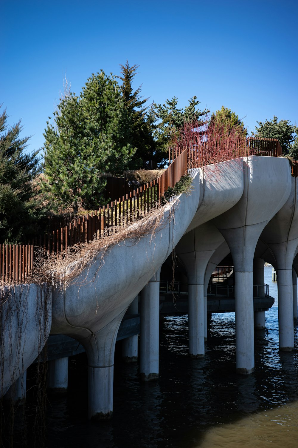 a bridge that is over a body of water