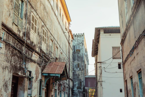 Stone Town Zanzibar Clock Tower Alley