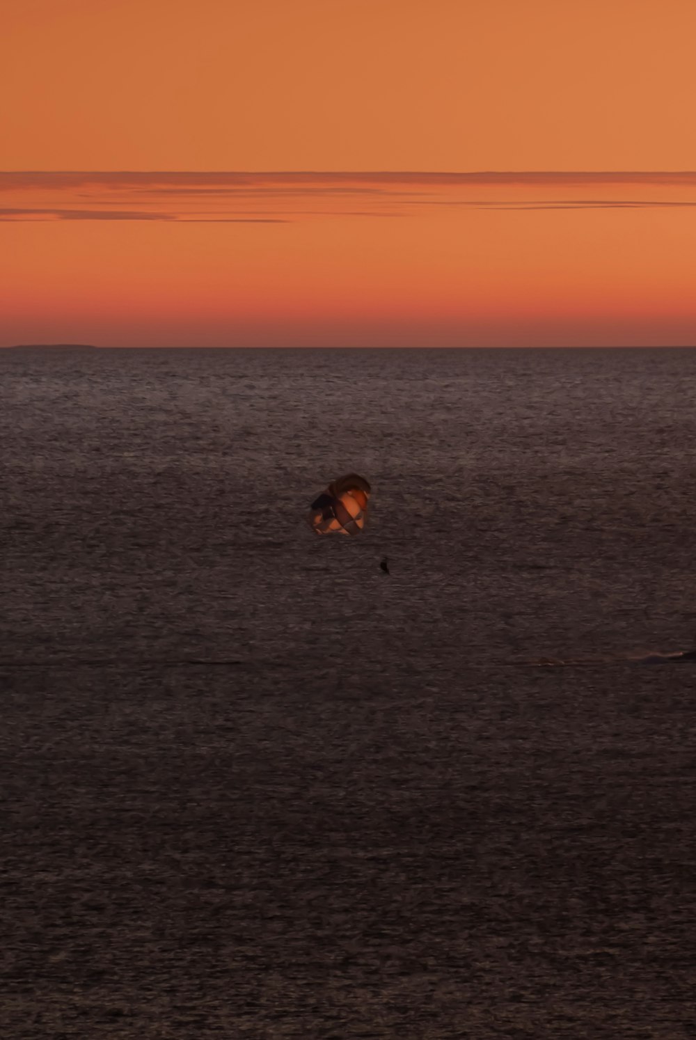 a couple of birds flying over a large body of water