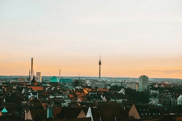 A view of a city from a high viewpoint — Nuremberg, Germany