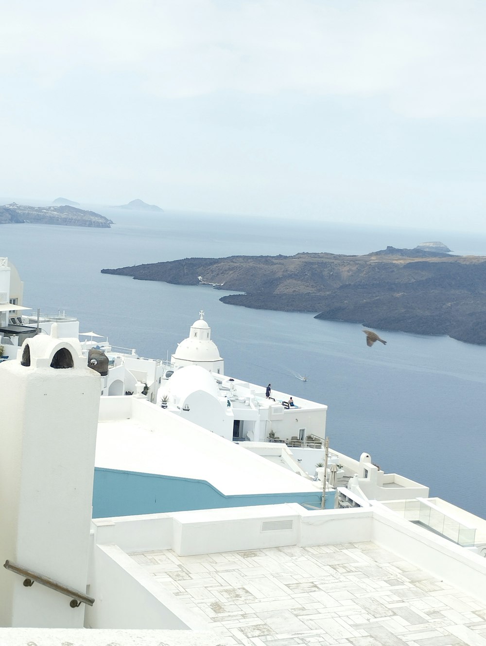 a view of a body of water from a building