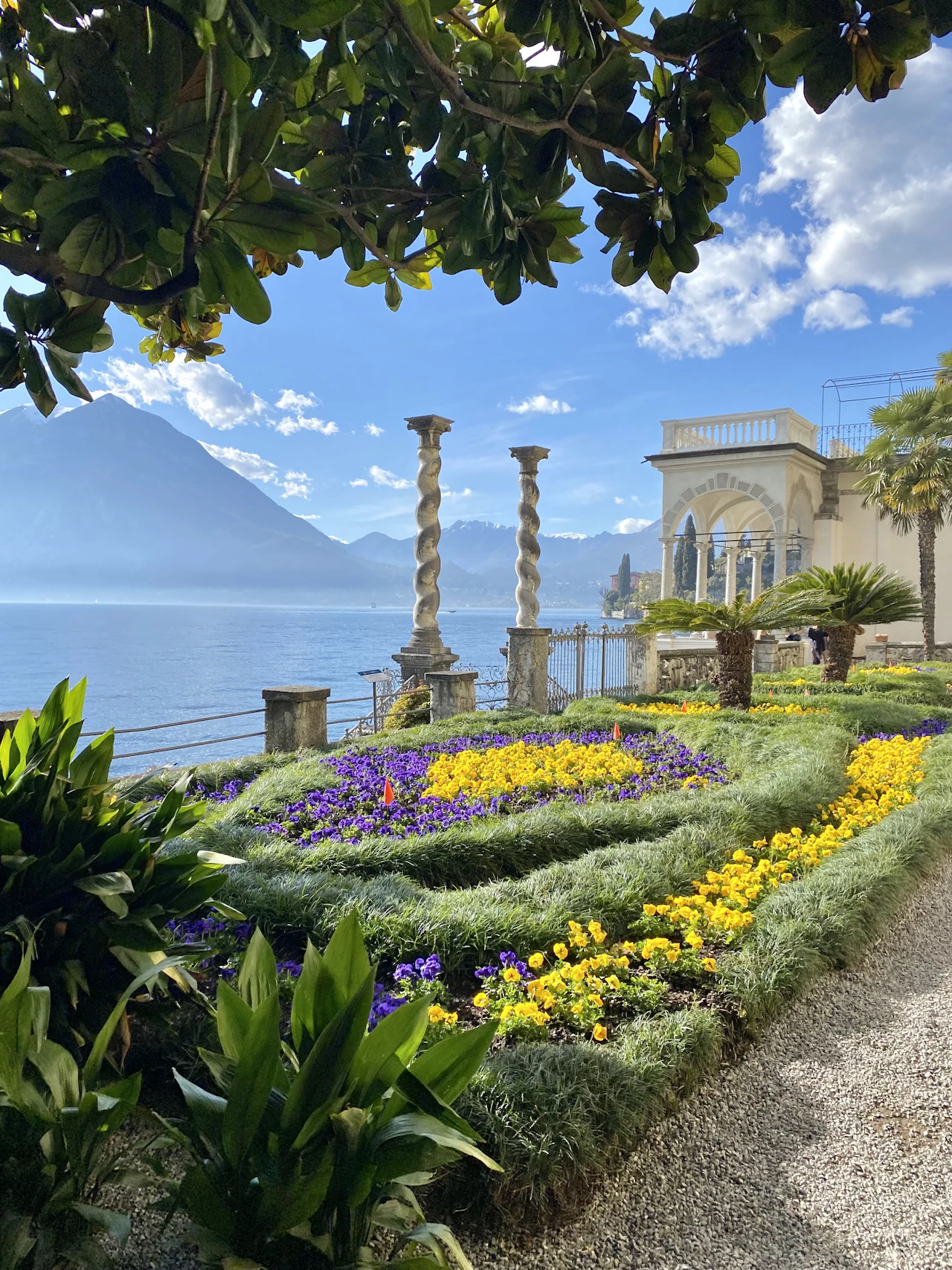 A gardener's terrace above the water