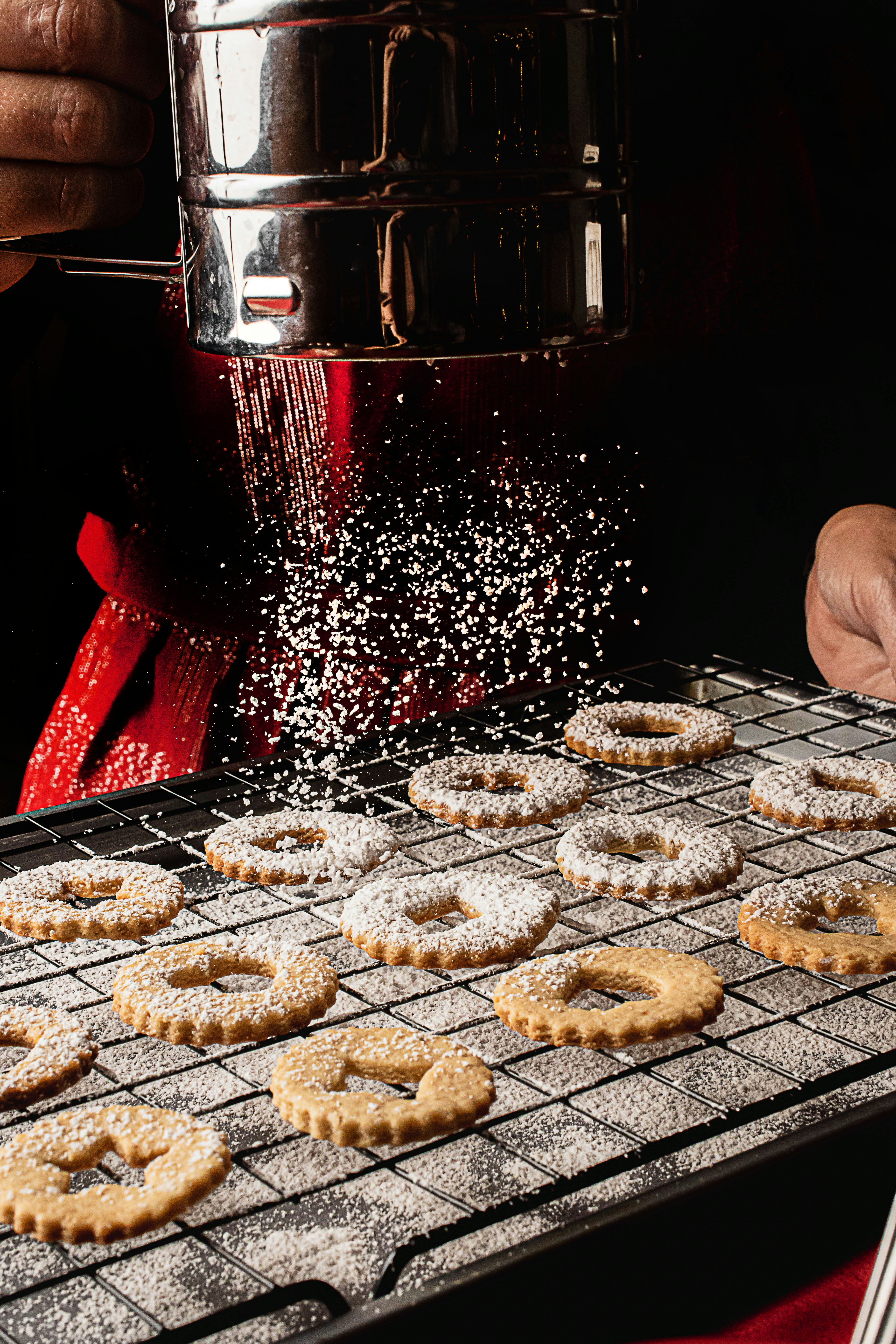 Cooking amazing christmas linzer desserts