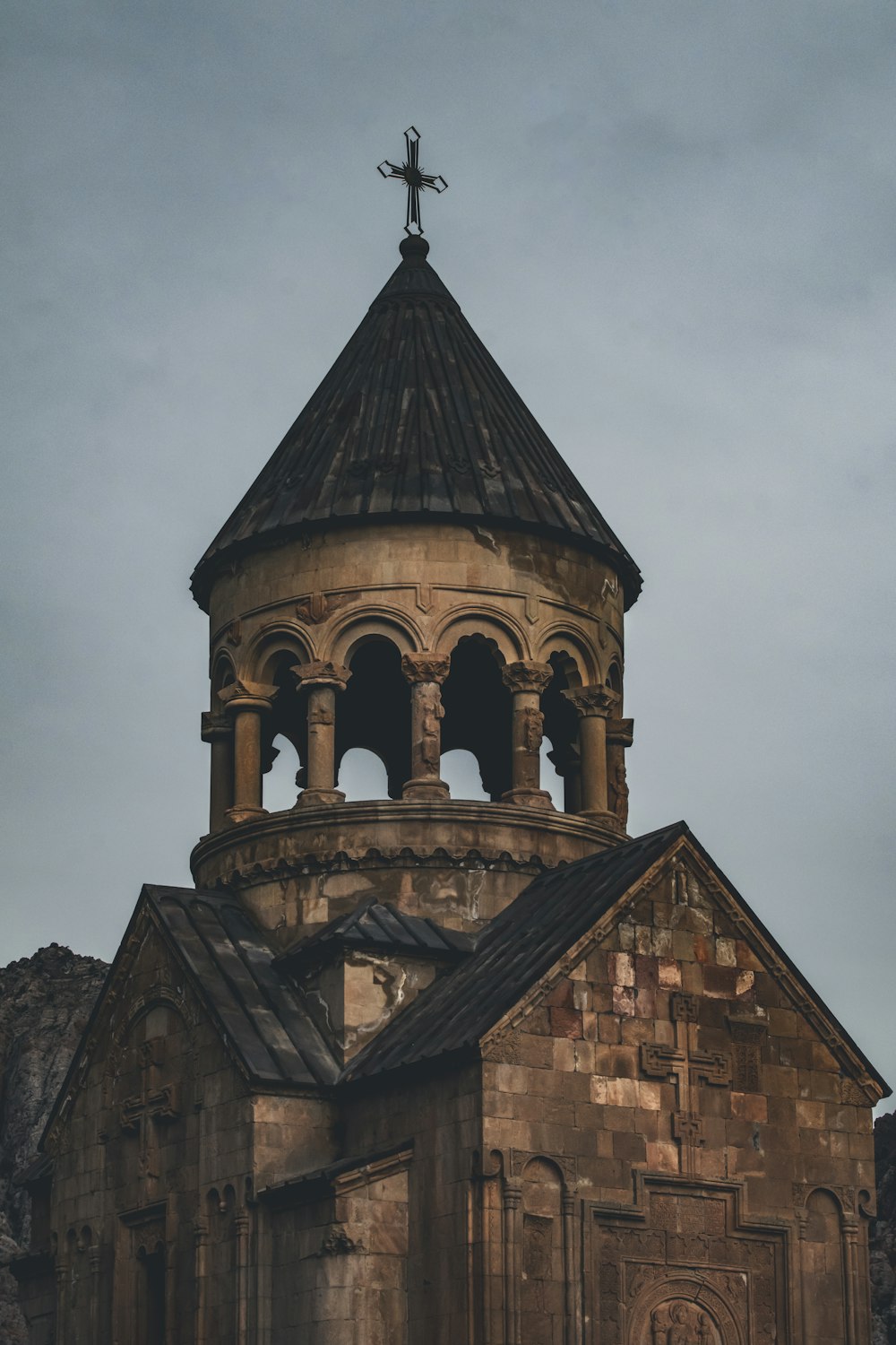 a church with a cross on top of it