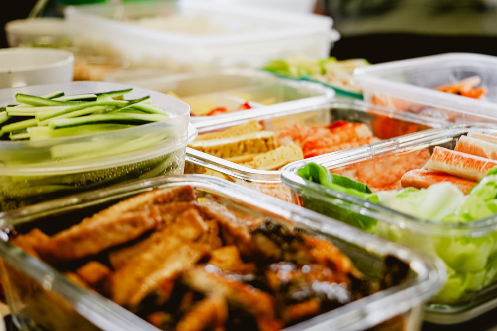 a table topped with lots of different types of food