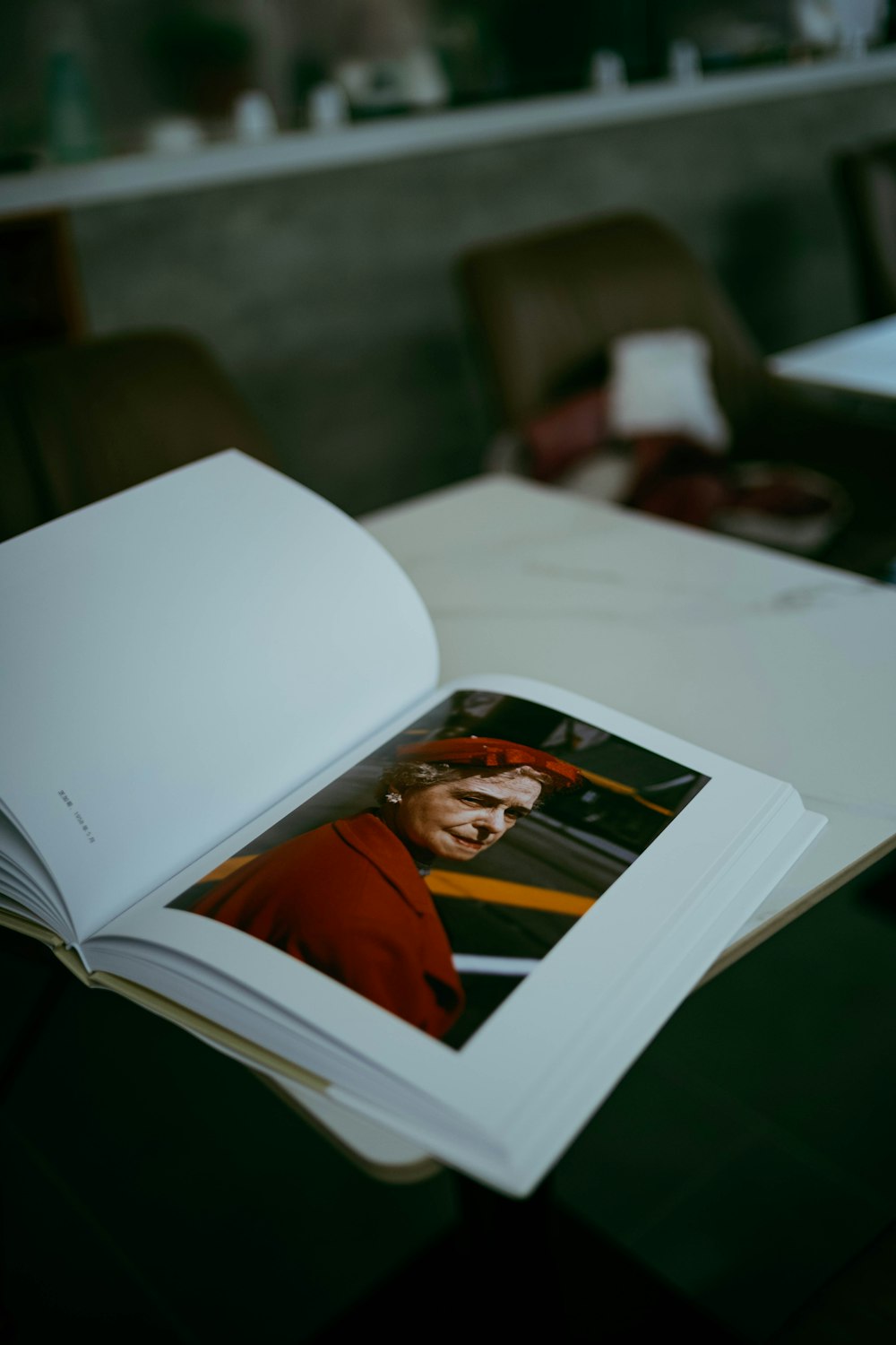 an open book sitting on top of a table