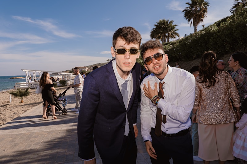 Duo in casual city style