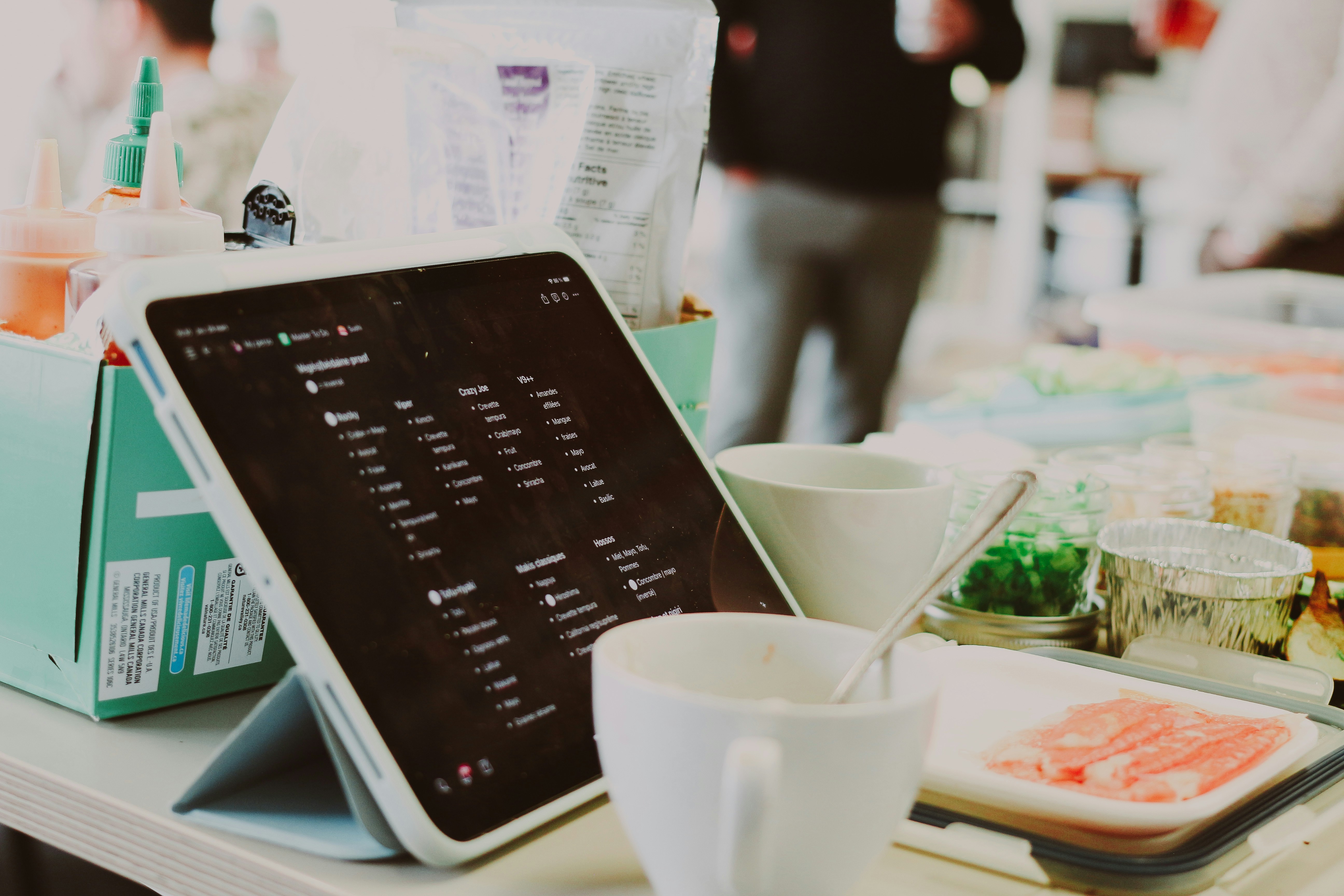 Dashboard gestion données clients restaurant commande directe