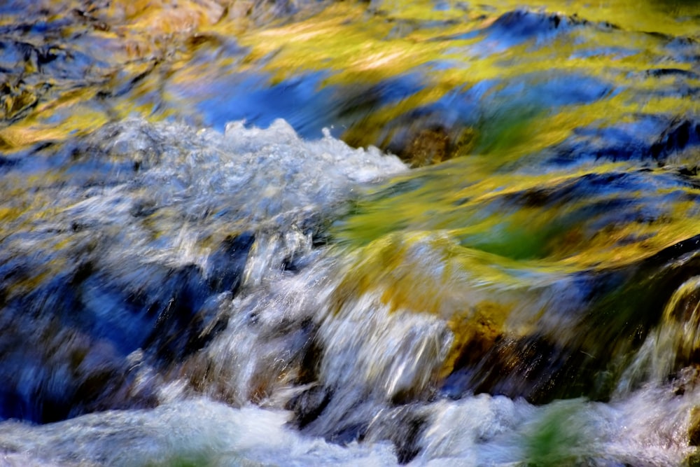 a close up of a stream of water