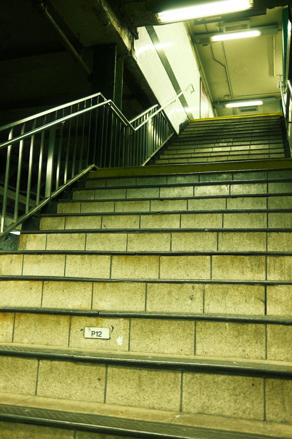 a set of stairs leading up to a building