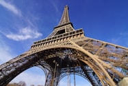 The eiffel tower towering over the city of paris