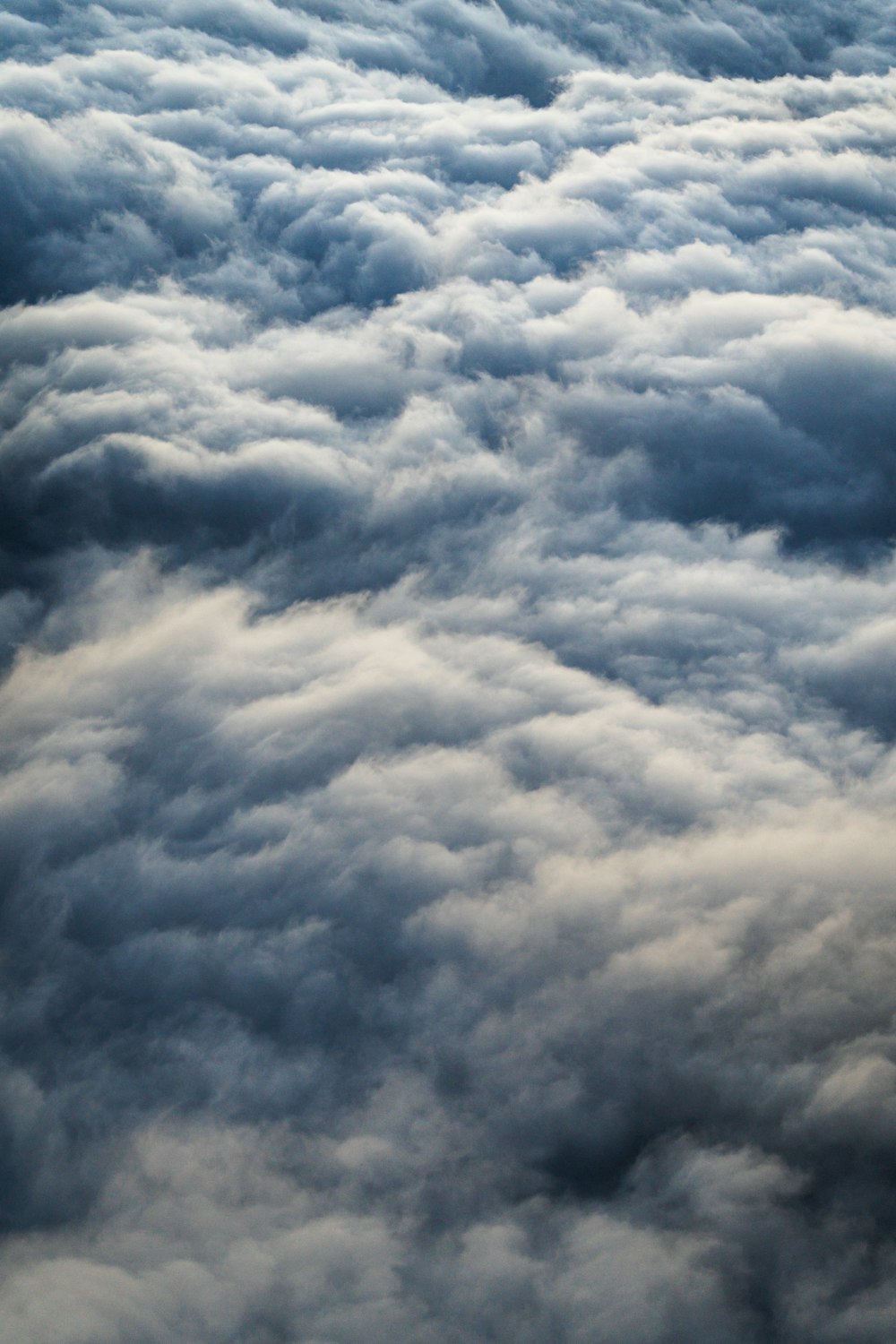 a view of the sky from an airplane window