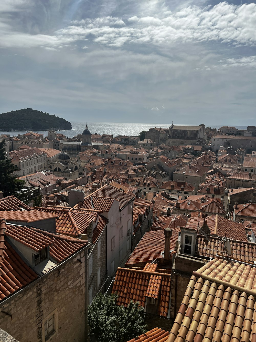 a view of a city from a high point of view