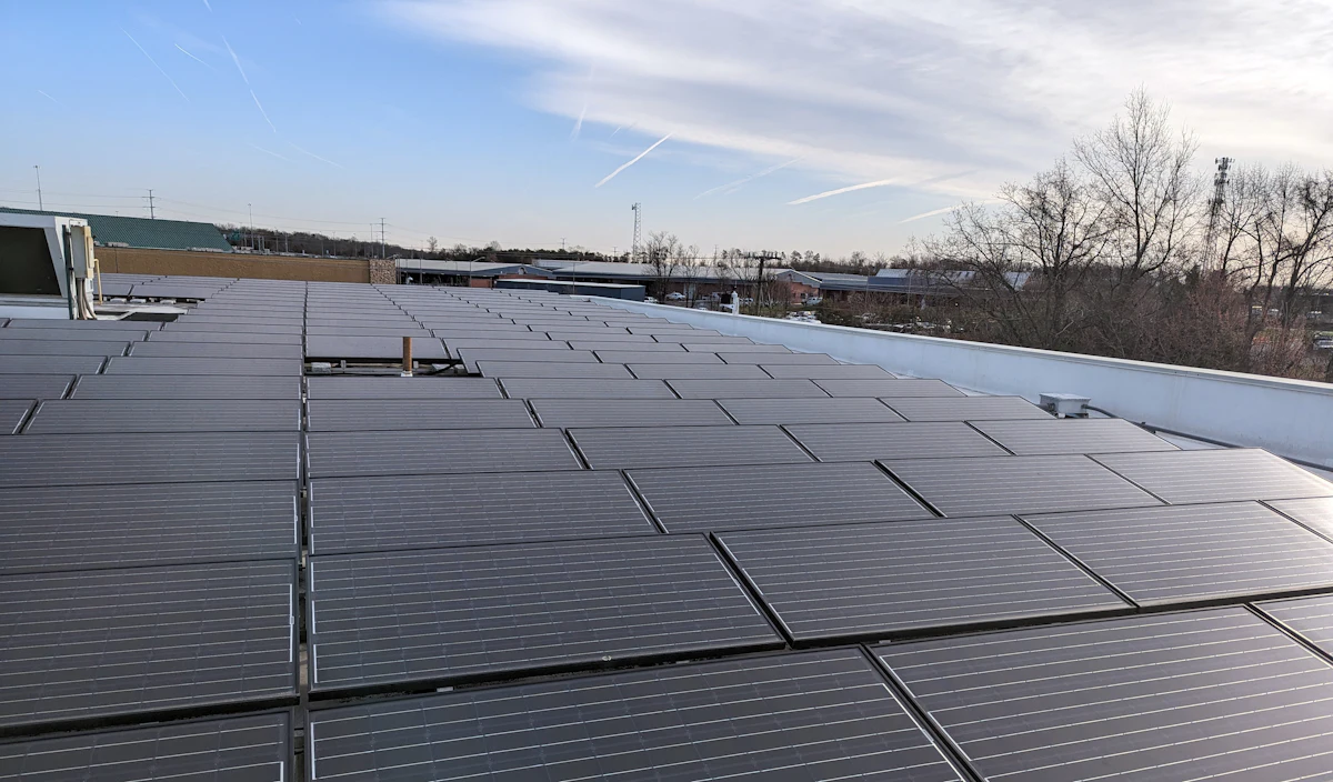 Low-slope commercial roof system installation