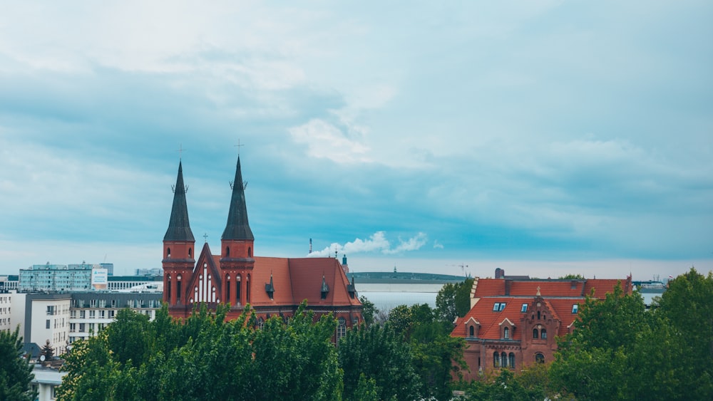 a view of a city from a distance