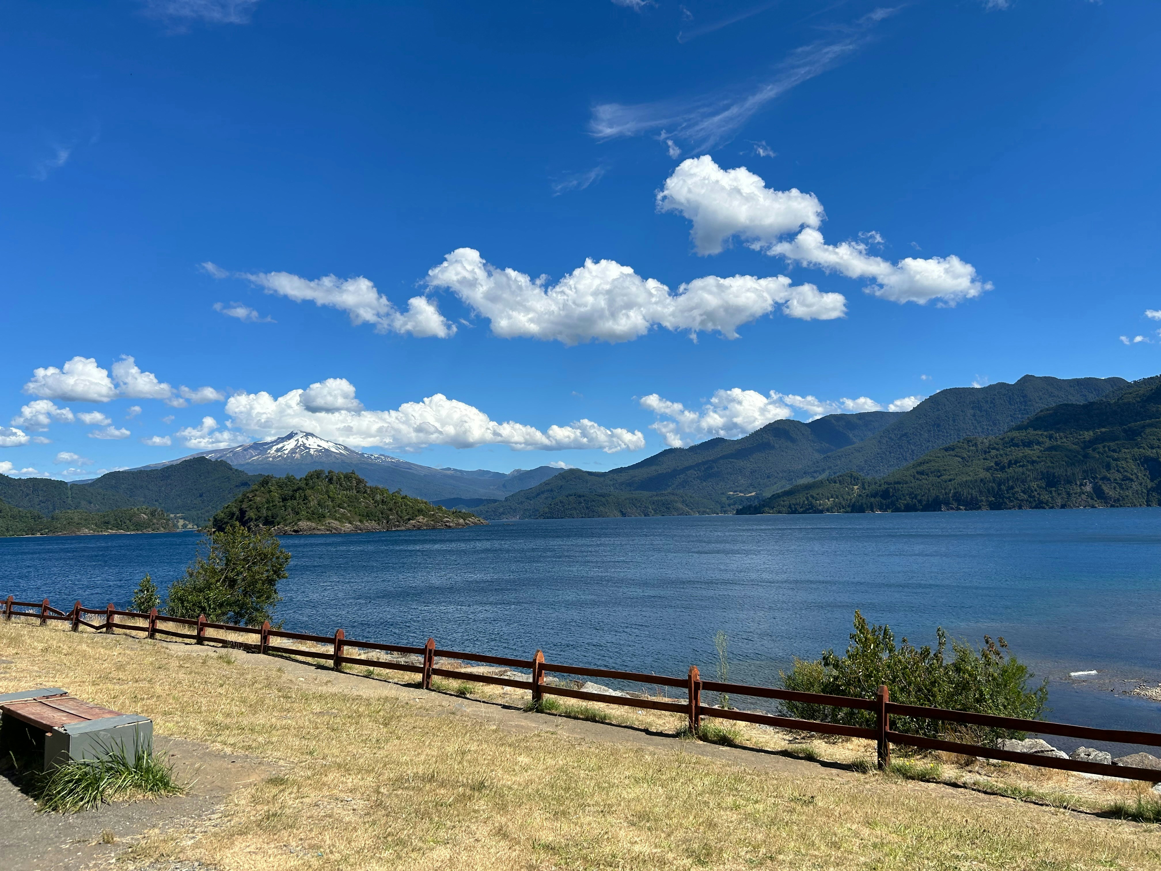 Bus route around Panguipulli Lake