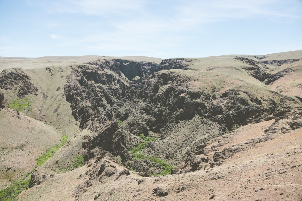 a view of the mountains from a high point of view