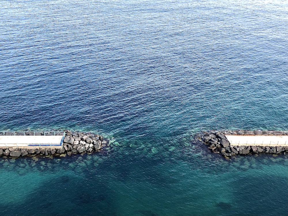 a couple of boats that are sitting in the water