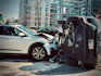 a car that has crashed into another car