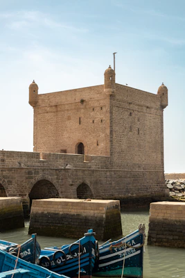 a couple of boats that are sitting in the water