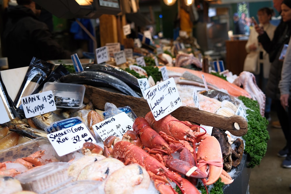 a bunch of food that is on a table