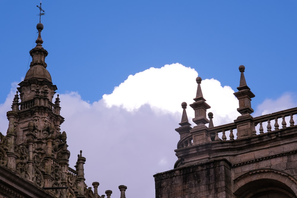 a very tall building with a sky background