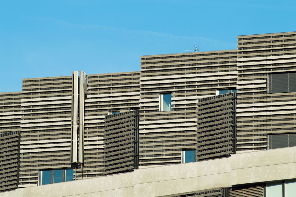 a large building with a clock on the side of it