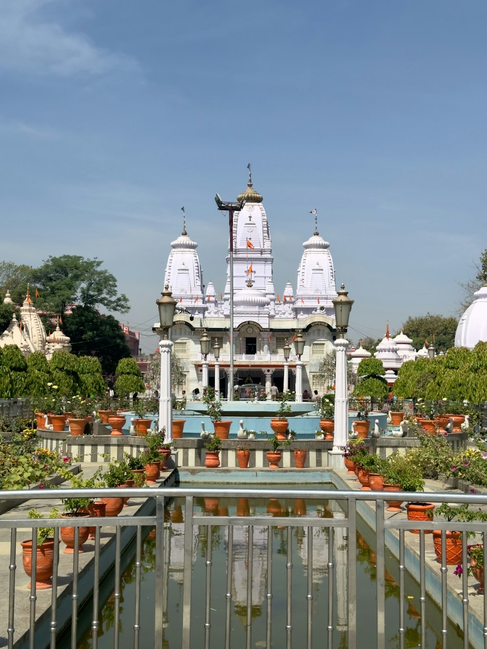 a view of a temple from a balcony