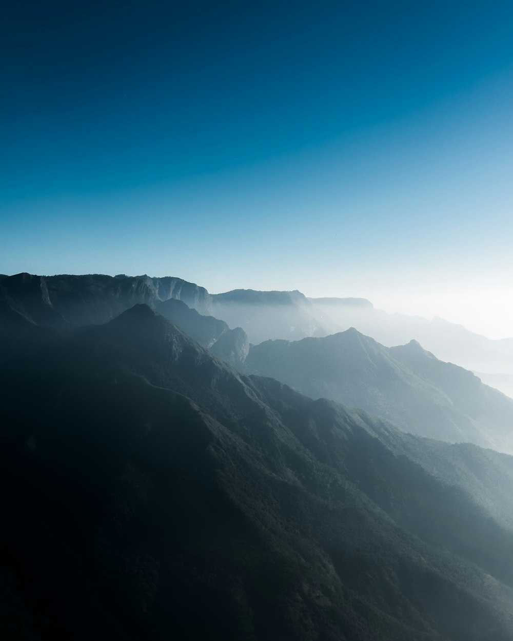 a view of a mountain range from a plane