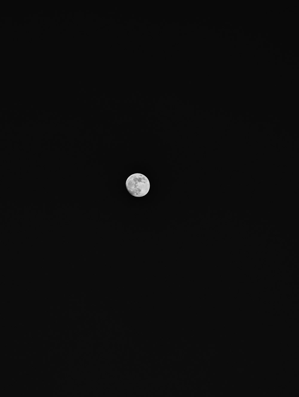 a black and white photo of the moon