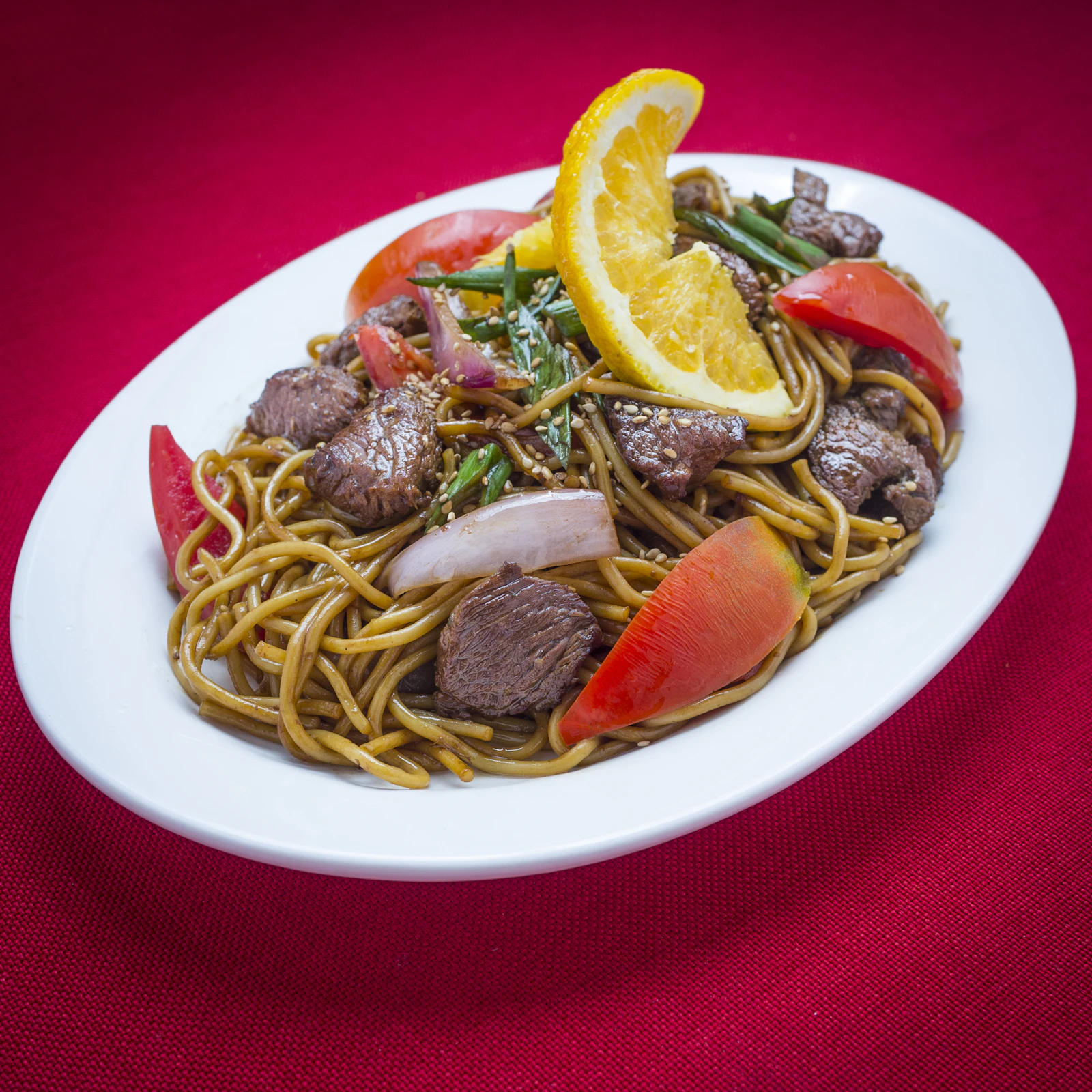Laghman (Hand-Pulled Noodles with Lamb) — street food from Xinjiang, China