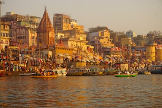 a body of water filled with lots of boats