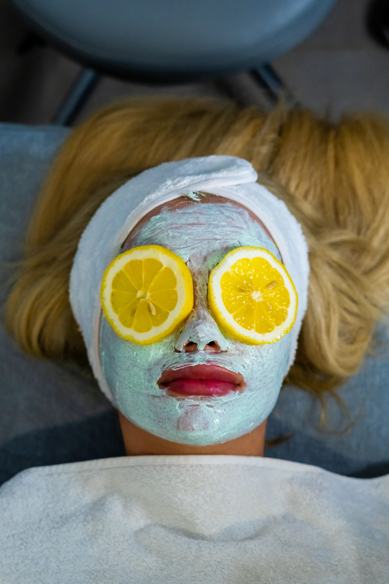 Editorial facial skincare image representing cleansing hydration and brightening facials
