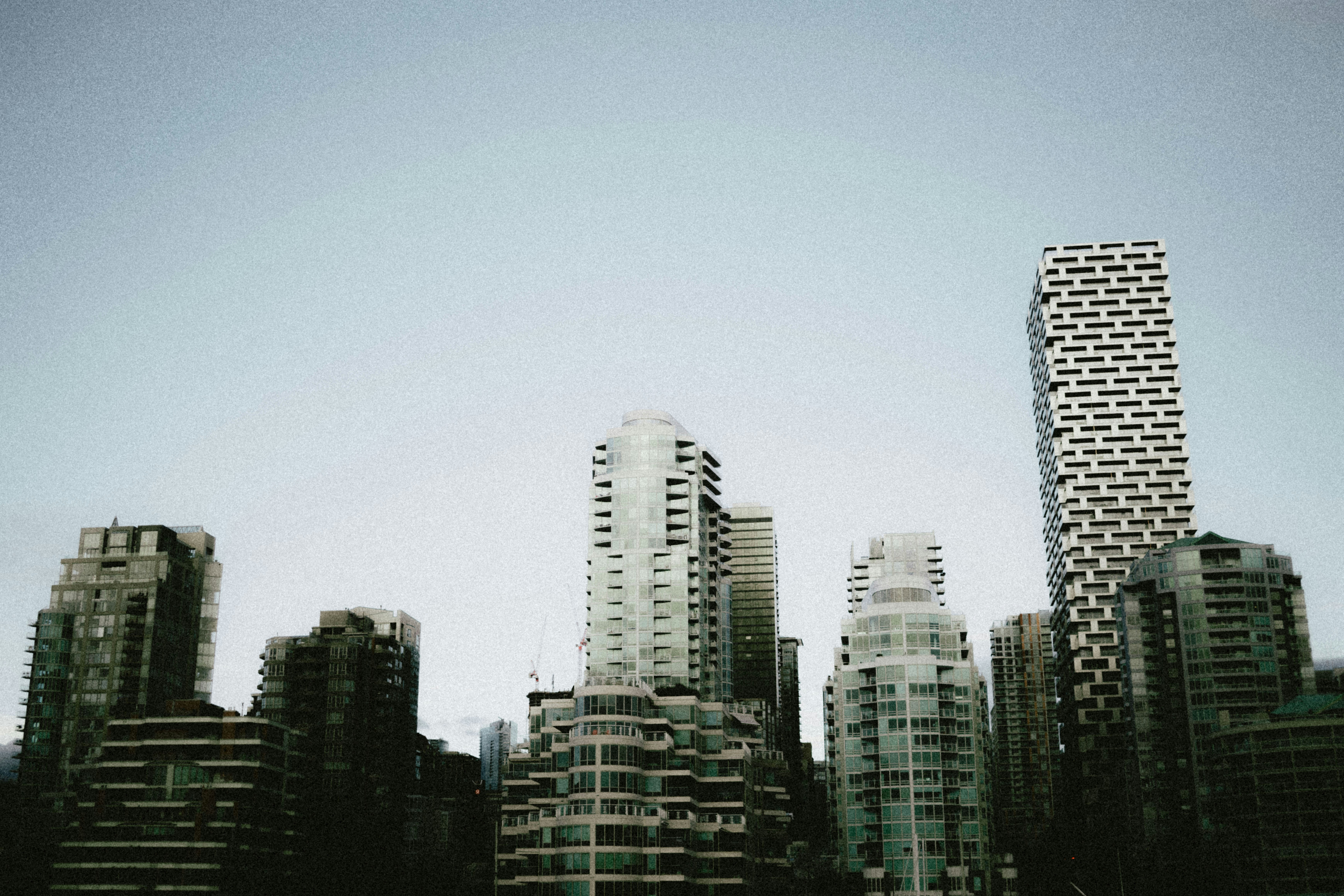 Paddleboarders in the calm waters of False Creek