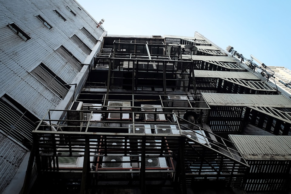a very tall building with lots of windows