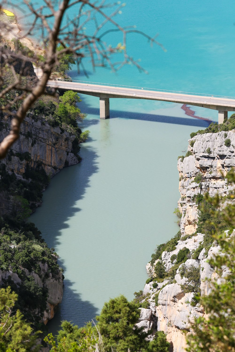 a large bridge over a large body of water