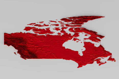 a map of the united states painted red