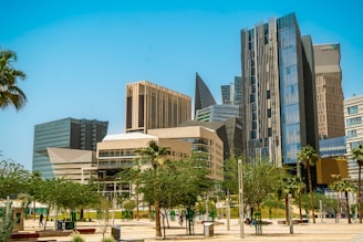 a city with a lot of tall buildings