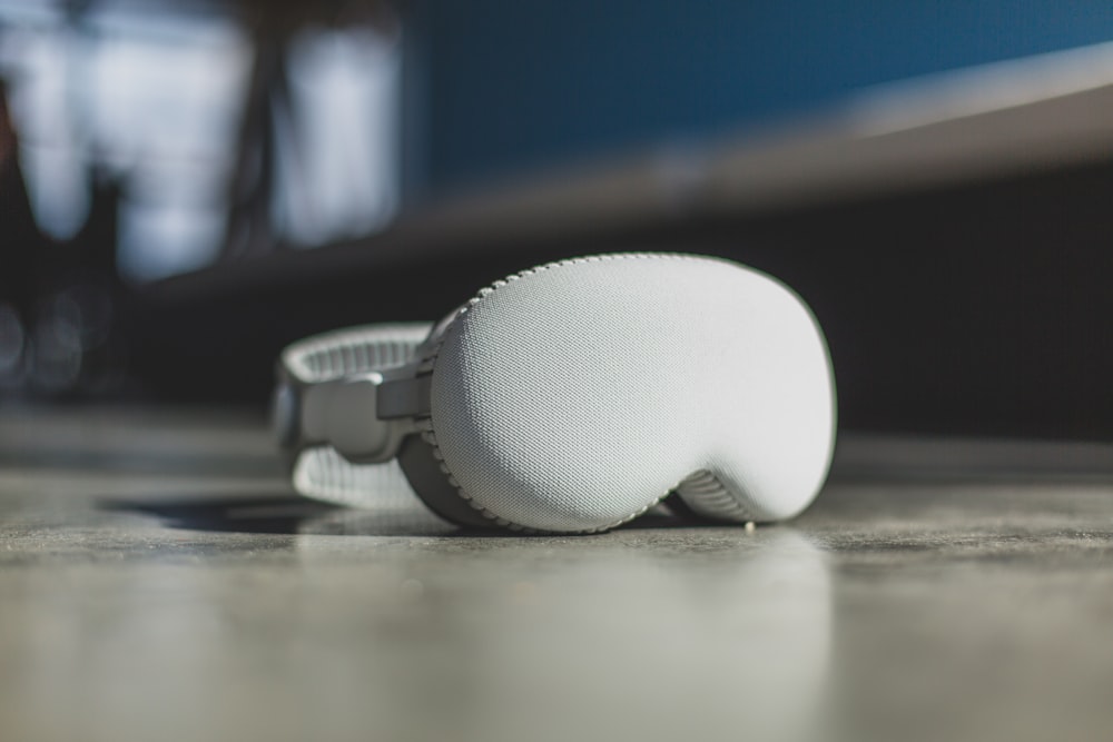 a close up of a pair of ear cushions