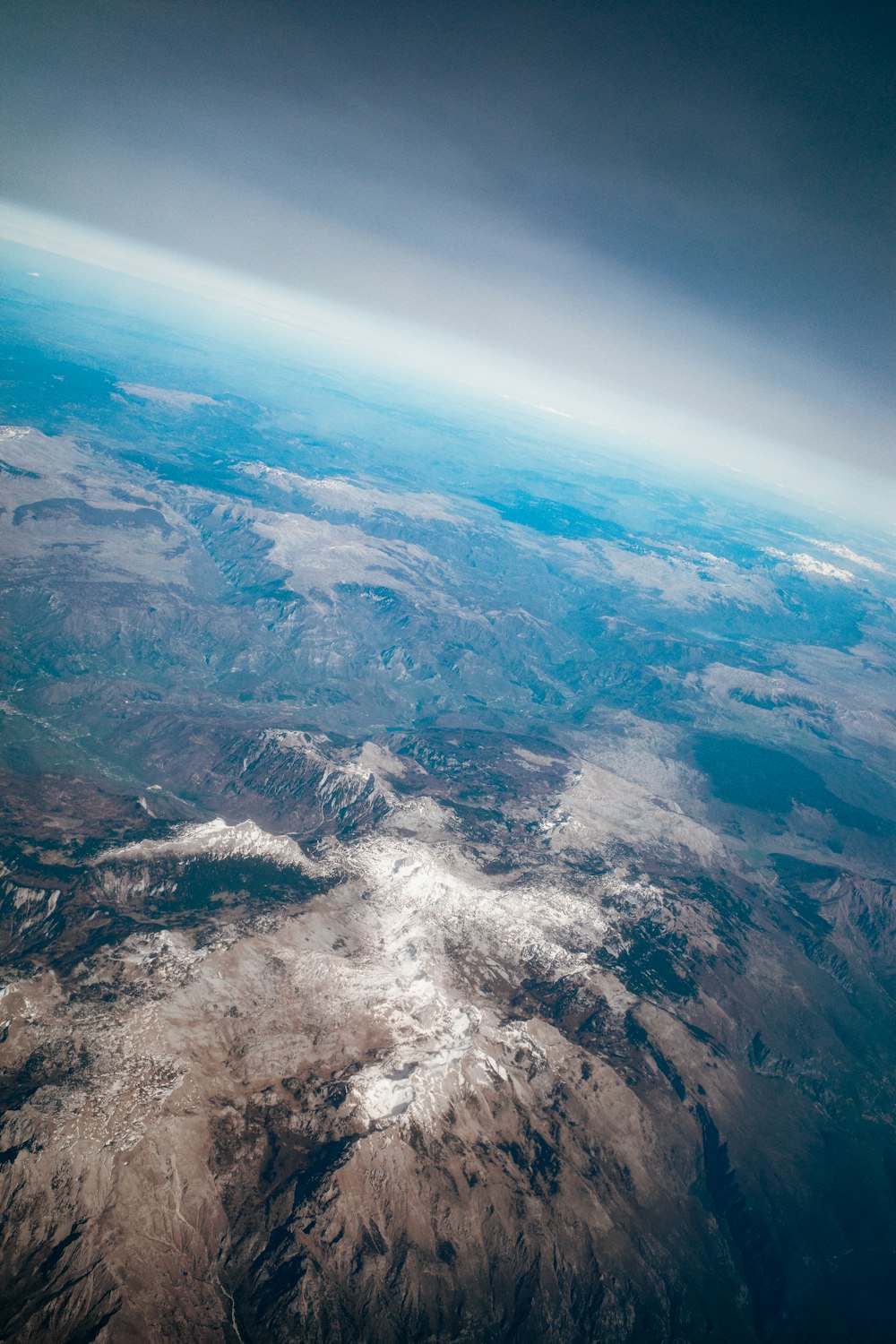 Una vista de la Tierra desde un avión