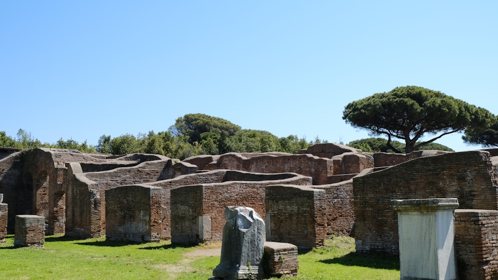 the ruins of the ancient city of pompei