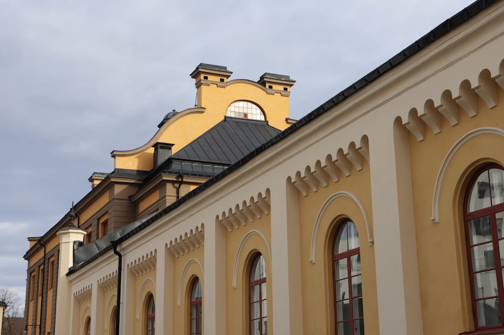 a building with a clock on the top of it