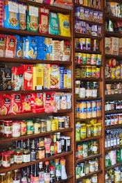 a store filled with lots of different types of food