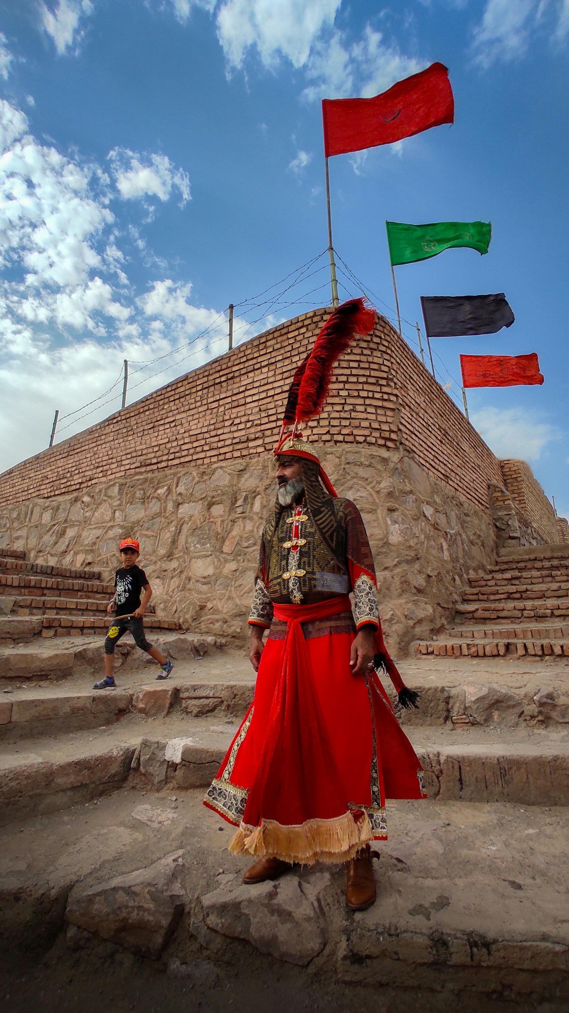 Cultural festival with traditional costumes